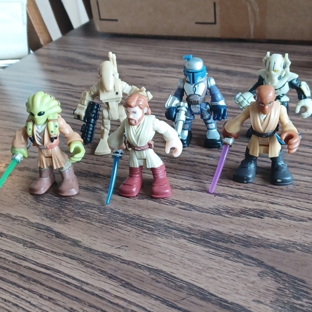 Hasbro 2012 Galactic Heroes Star Wars, 2-2.5", set of 6